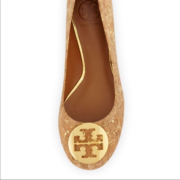 Tory Burch Reva Cork Ballet Flats - Picture 2 of 8
